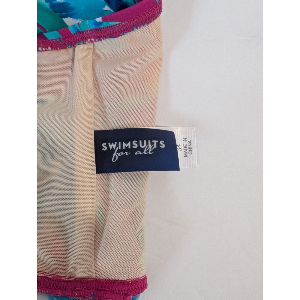Swimsuits For All Tankini Top Floral Women's Size 34 - Picture 5 of 8